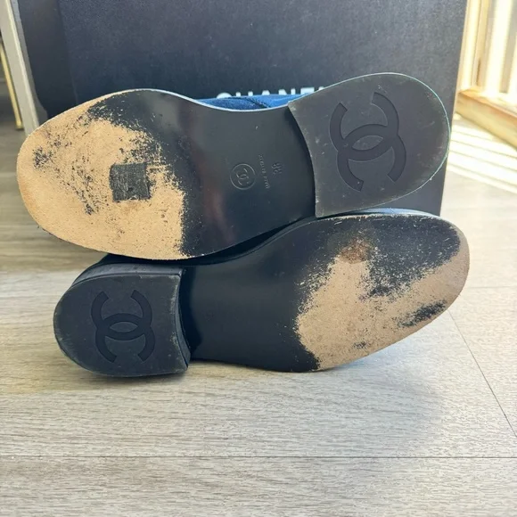 Chanel Moto/Combat Boots Sz 38US 8 - Picture 4 of 9